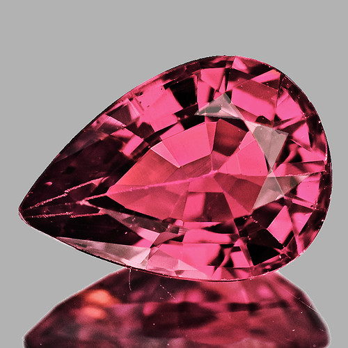 8x6 mm { 1.08 cts} Pear AAA Fire Intense Padparadscha Pink Sapphire Natural {Flawless-VVS}--AAA Grade