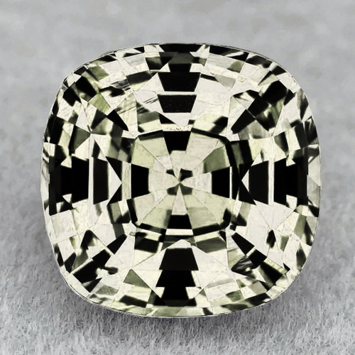 5.50 mm { 0.88 cts} Cushion AAA Fire Bright Yellow White Ceylon Sapphire Natural {Flawless-VVS}--AAA Grade