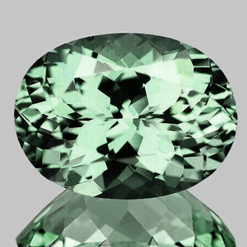 8x6 mm { 1.12 cts } Oval Brilliant Cut Extreme Brilliancy AAA Mint Green Tourmaline Natural {Flawless-VVS}--AAA Grade