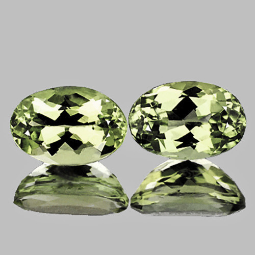 6x4 mm 2pcs Oval Brilliant Cut AAA Fire Natural Bright Yellow Tourmaline Natural {Flawless-VVS1}
