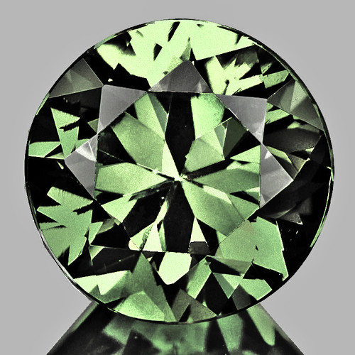 5.80 mm Round Brilliant Cut AAA Fire Natural Green Tourmaline Afghanistan {Flawless-VVS)