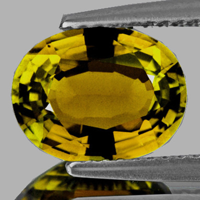 8.5x6.5 mm { 1.51 cts} Oval AAA Fire Intense Yellow Tourmaline Natural {Flawless-VVS}