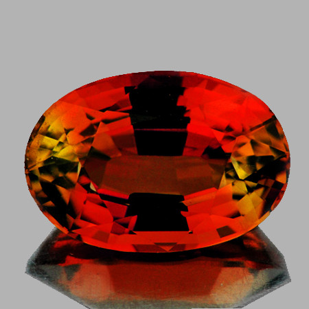 9.5x7 mm { 2.46 cts} Oval AAA Fire Intense Orange Tourmaline Natural {Flawless-VVS1}--AAA Grade