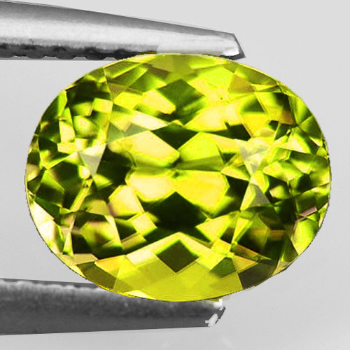 6.5x5.5 mm { 0.90 cts} Oval Brilliant Cut Extreme Brilliancy Premium Yellow Mali Garnet Natural {Flawless-VVS}--AAA Grade