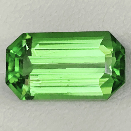 6x3.5 mm { 0.45 cts } Octagon Emerald Cut Best AAA Fire Natural Green Tsavorite Garnet { Flawless-VVS }