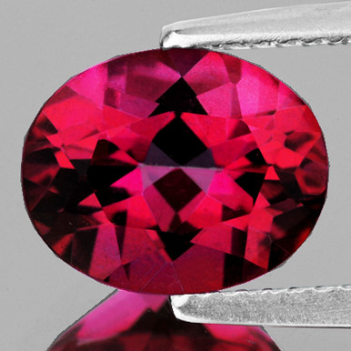 11x9 mm 1 pc Oval Brilliant Cut AAA Fire Natural Crimson Red Topaz {Flawless-VVS1}