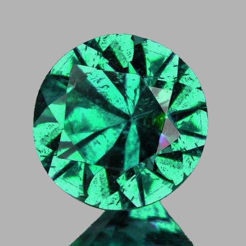 4.00 mm Round Brilliant Cut AAA Fire Premium Blue Green Emerald Natural { VVS }--AAA Grade