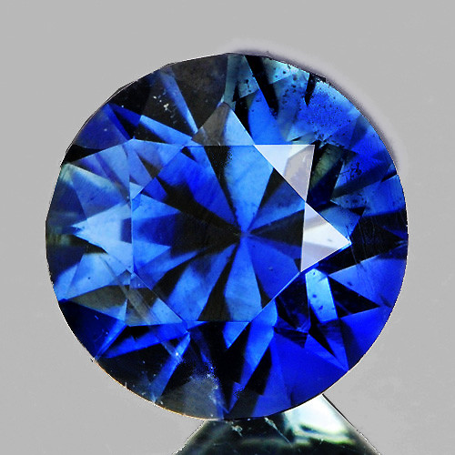 3.80 mm 1 pc Round Brilliant Cut AAA Fire Intense Blue Sapphire {Flawless-VVS}--AAA Grade