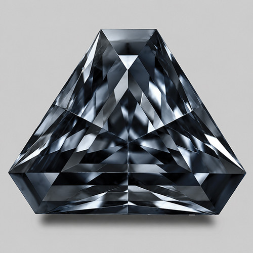 5x6.5 mm { 0.74 cts } Triangle Fancy AAA Fire Deep Titanium Blue Spinel Natural {Flawless-VVS}