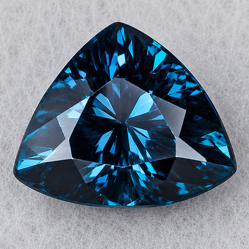 6x5 mm { 0.76 cts } Trillion AAA Fire Intense Blue Spinel Natural {Flawless-VVS}