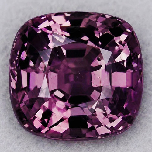 6.00 mm { 1.25 cts } Cushion AAA Fire Natural Red Violet Spinel {VS-SI}