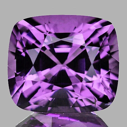 5x4.5 mm { 0.60 cts} Cushion Extreme Brilliancy Natural Intense Magenta Purple Spinel {Flawless-VVS}--AAA Grade