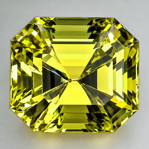 6x5.5 mm { 1.23 cts} Octagon Emerald Cut Best AAA Neon Intense Greenish Yellow Chrysoberyl Natural {Flawless-VVS}--AAA Grade
