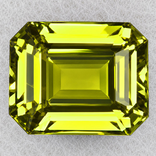 6.5x5 mm { 1.16 cts} Octagon Emerlad Cut Best AAA Neon Intense Green Yellow Chrysoberyl Natural {Flawless-VVS}--AAA Grade