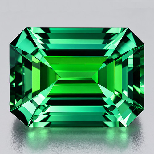 8x6 mm { 1.92 cts} Octagon Emerald Cut Best AAA Neon Natural Blue Green Tourmaline Afghanistan {Flawless-VVS}--AAA Grade
