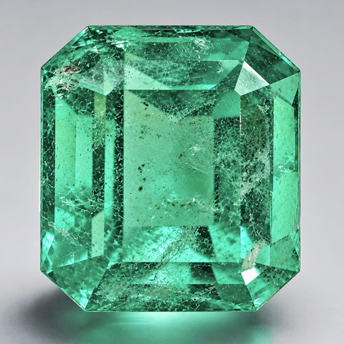 6x5 mm { 0.82 cts } Octagon Emerald Cut AAA Neon Natural Green Zambia Emerald