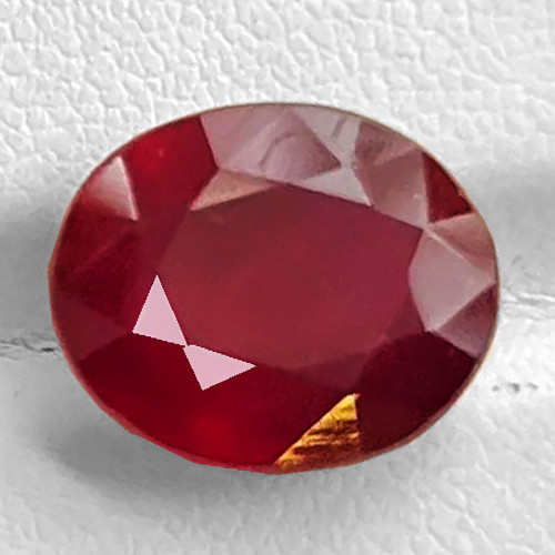 12x10 mm { 7.07 cts } Oval Natural Red Mozambique Ruby