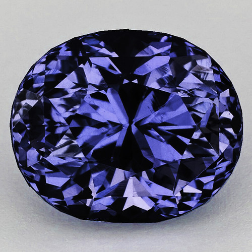6.5x5.5 mm { 1.03 cts } Oval Extreme Brilliancy Titanium Purple Blue Spinel Natural {Flawless-VVS}--AAA Grade