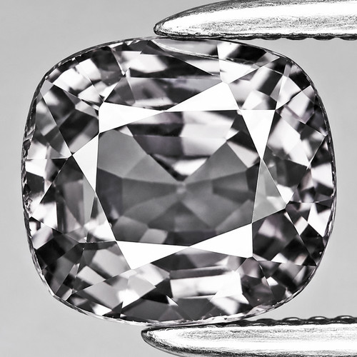 6x5.5 mm { 0.86 cts } Cushion AAA Fire Natural Titanium Spinel {Flawless-VVS}