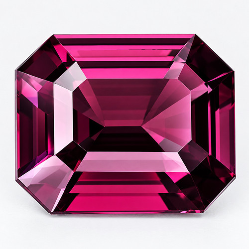 7x6 mm { 1.36 cts } Octagon Emerald Cut AAA Neon Natural Purple Red Spinel {Flawless-VVS}--AAA Grade