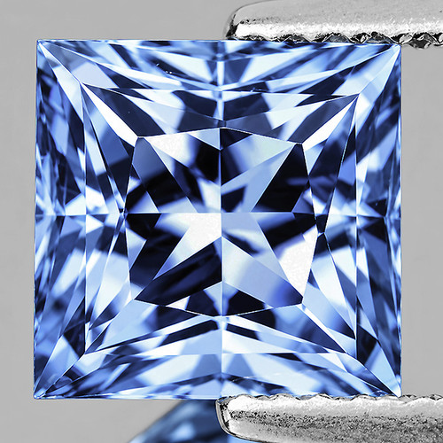 6.00 mm { 1.41 cts} Square Princess Extreme Brilliancy Natural Ceylon Blue Sapphire {Flawless-VVS}--AAA Grade
