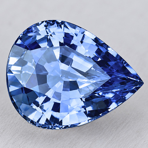 7x6 mm { 1.08 cts} Pear Extreme Brilliancy Natural Ceylon Blue Sapphire {Flawless-VVS}