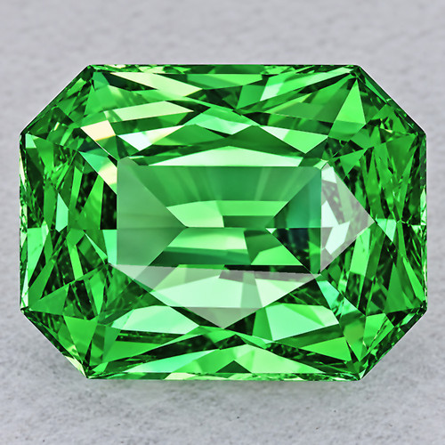 5.5x4.5 mm { 0.50 cts} Octagon Radiant Cut AAA Fire Natural AAA Chrome Green Tsavorite Garnet {Flawless-VVS}