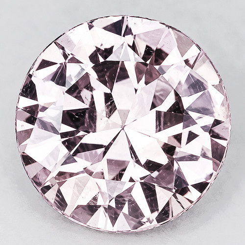 5.00 mm { 0.60 cts } Round Machine Brilliant Cut Extreme Brilliancy Natural Light Pink Sapphire {Flawless-VVS1}