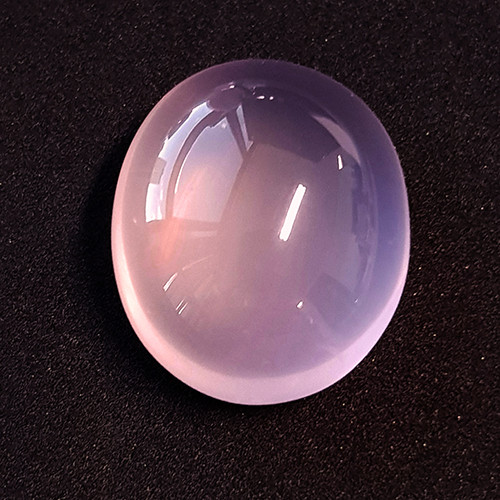 12.12 cts Oval Cabochon 16x13 mm AAA Pastel Pink Rose Quartz Natural {Flawless-VVS