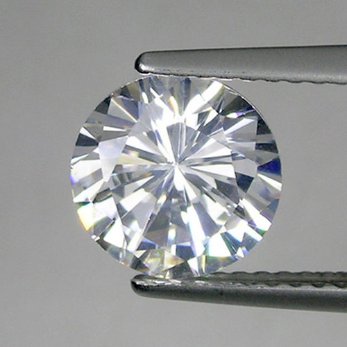 5.80 mm 1 pcs Round Brilliant Cut Natural Diamond White Zircon {Flawless-VVS1}--AAA Grade