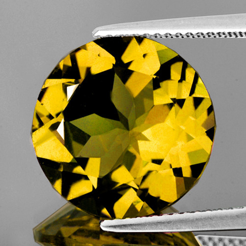 5.50 mm Round AAA Fire Intense AAA Golden Yellow Beryl 'Heliodor' Natural {Flawless-VVS1}