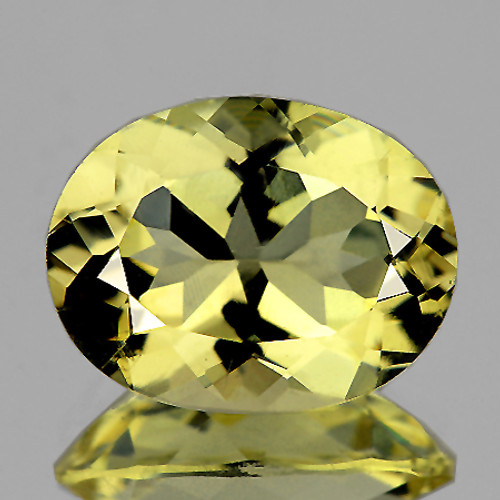 9x7 mm {1.46 cts} Oval AAA Fire Top Yellow Beryl 'Heliodor' Natural {Flawless-VVS1}