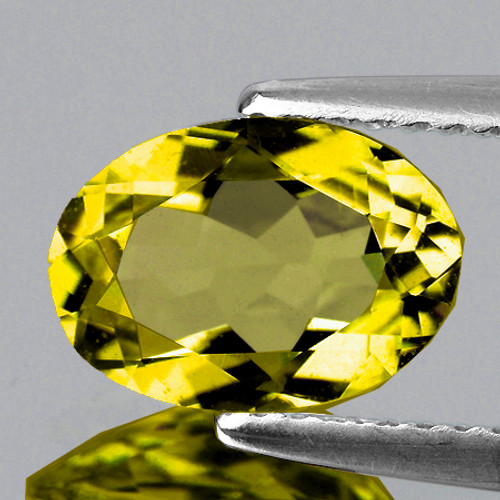 7x5 mm {0.57 cts} Oval Yellow Beryl 'Heliodor' Natural {Flawless-VVS}