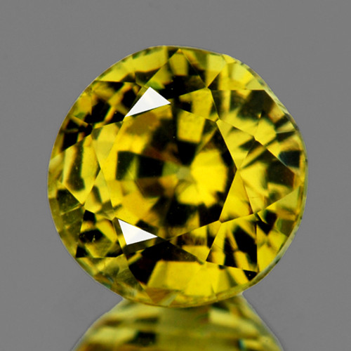 5.30 mm { 0.83 cts} Round AAA Fire Intense AAA Yellow Mali Garnet Natural {VVS}