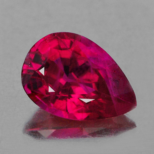 6x4 mm 1 pcs Pear AAA Fire AAA Red Mozambique Ruby Natural {VVS Clarity}--AAA Grade