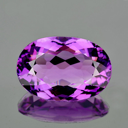 23x16 mm { 22.15 cts } Oval Best Fire AAA Purple Amethyst Natural {Flawless-VVS1}