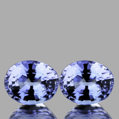 5x4 mm 2 pcs Oval Natural Ceylon Blue Sapphire {Flawless-VVS}
