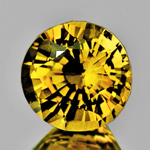 4.50 mm Round AAA Fire Golden Yellow Sapphire Natural {VVS}-AAA Grade