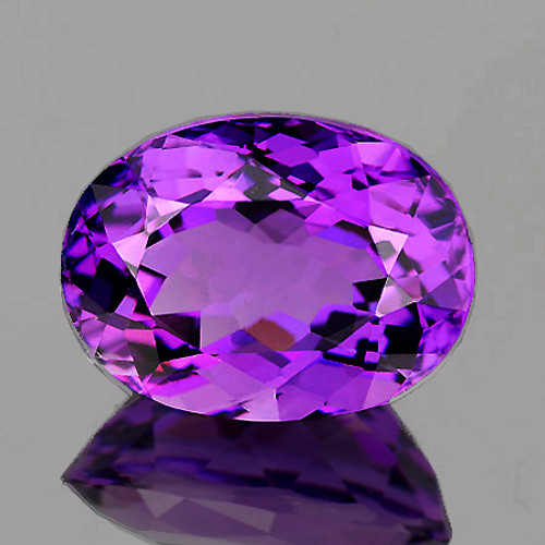 15x12 mm {8.88 cts} Oval Best AAA Fire Intense Purple Amethyst Natural {Flawless-VVS1}