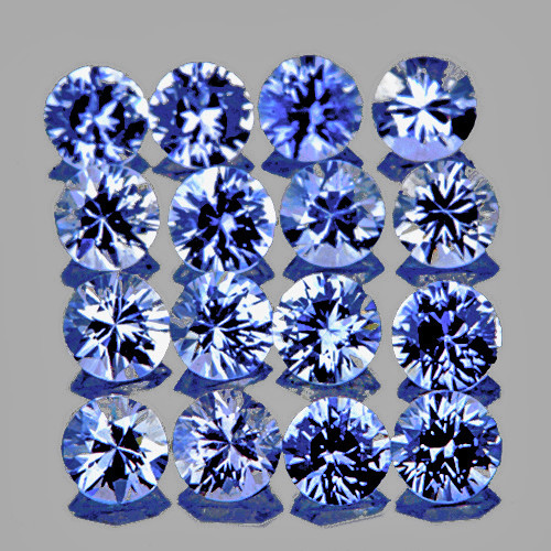 2.20 mm 20 pcs Round Machine Cut AAA Fire Natural Ceylon Blue Sapphire {Flawless-VVS}