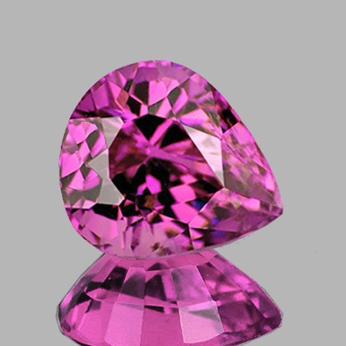 6x5 mm {0.68 cts) Pear Best AAA Fire Intense AAA Pink Sapphire Natural {VVS}--AAA Grade