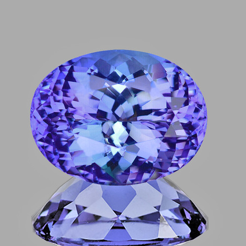 8x6 mm {1.59 cts} Oval AAA Fire Top Purple Blue Tanzanite Natural {Flawless-VVS1}--FREE CERTIFICATE