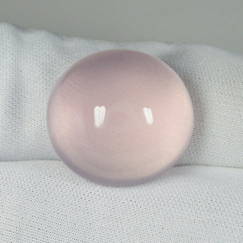 77.67 cts Oval Cabochon 26x24 mm Natural Pink Rose Quartz {Flawless-VVS}