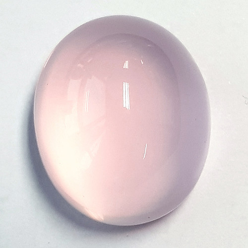 80.25 cts Oval Cabochon 28x24 mm Natural Pink Rose Quartz {Flawless-VVS}