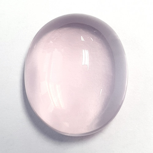 109.60 cts Oval Cabochon 35x28 mm Natural Pink Rose Quartz {Flawless-VVS}