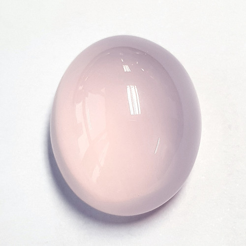118.87 cts Oval Cabochon 30x26 mm Natural Pink Rose Quartz {Flawless-VVS}