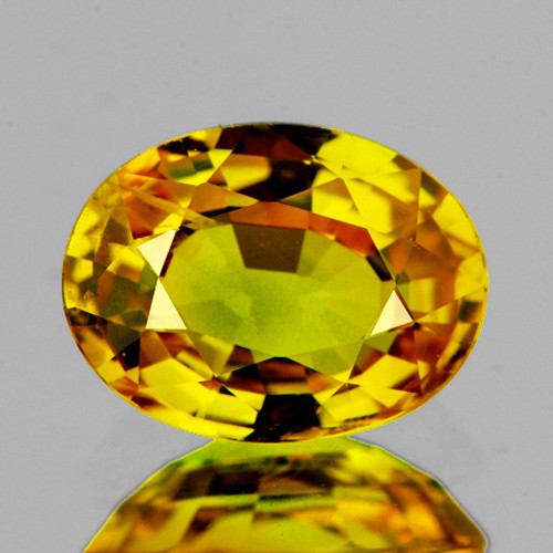 6x5 mm {0.89 cts} Oval AAA Fire AAA Golden Yellow Sapphire Natural {VVS}