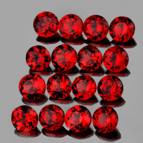 3.00 mm 20 pcs Round Machine Cut AAA Luster AAA Red Mozambique Garnet Natural {Flawless-VVS}