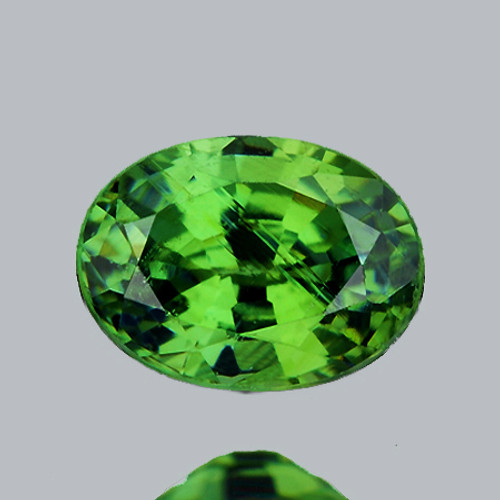 5.5x4 mm {0.42cts} Oval AAA Fire AAA Chrome Green Tsavorite Garnet Natural {VS}