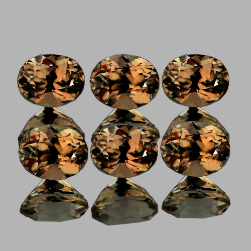 4.00x3.50mm 6 pcs Oval AAA Fire Color Change Garnet Natural {Flawless-VVS}